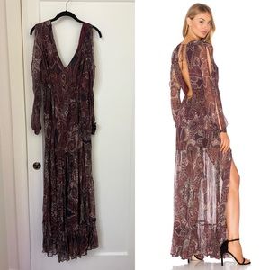 Jetset Diaries Labrynth Paisley maxi dress XS